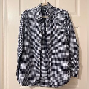 Ralph Lauren M Blue Plaid Button-Up